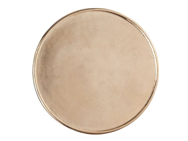 Dekorativ metall sidobord runt Kairo aluminium orientalisk – guld