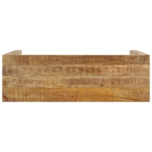 vidaXL Konsollbord 110x35x76 cm grovt mangotre