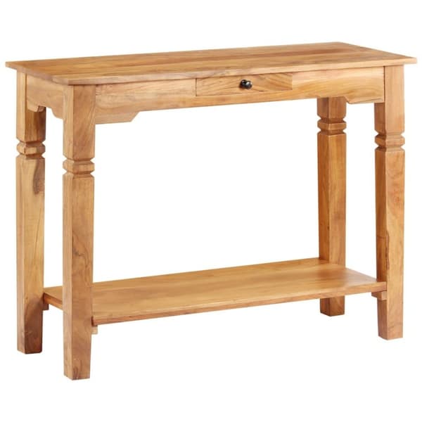vidaXL konsolbord 100x40x76 cm massivt akacietræ