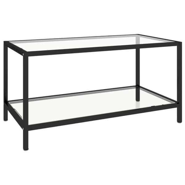 vidaXL stueborde 2 stk. hærdet glas transparent