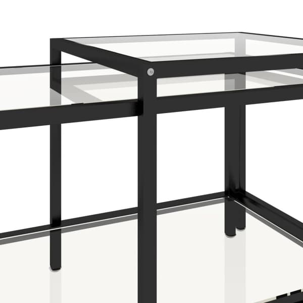 vidaXL stueborde 2 stk. hærdet glas transparent