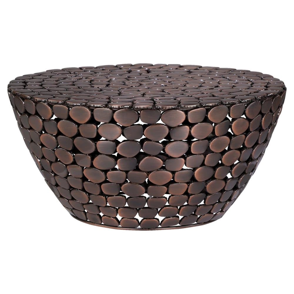 Soffbord 60x60x29 cm brunt järn WOMO Design