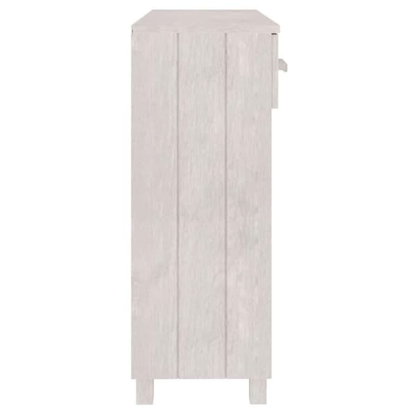 vidaXL Salongbord HAMAR hvit 90x35x90 cm heltre furu