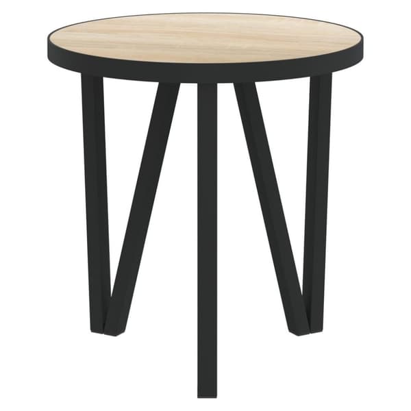 vidaXL Tebord sonoma-ek Ø35 cm MDF