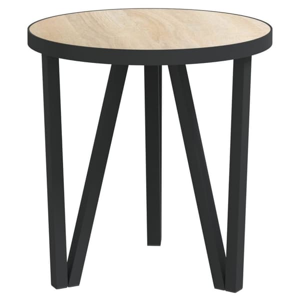 vidaXL Tebord sonoma-ek Ø35 cm MDF