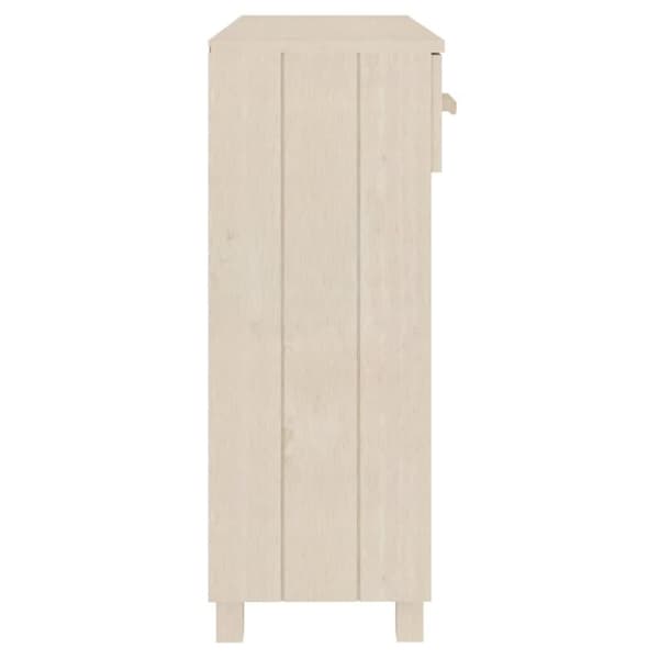 vidaXL Konsollbord HAMAR honningbrun 90x35x90 cm heltre furu