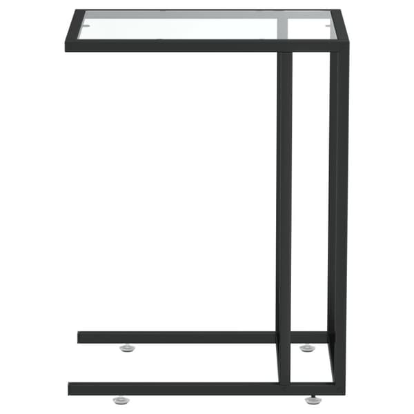 vidaXL sidebord 50x35x65 cm hærdet glas transparent