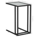Miniatyrbillede 6 af 7: vidaXL sidebord 50x35x65 cm hærdet glas transparent