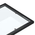 Miniatyrbild 4 av 7: vidaXL Sidobord till datorbord genomskinligt 50x35x65 cm härdat glas