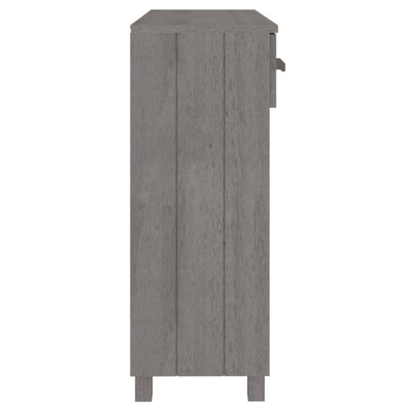 vidaXL konsolbord HAMAR 90x35x90 cm massivt fyrretræ lysegrå