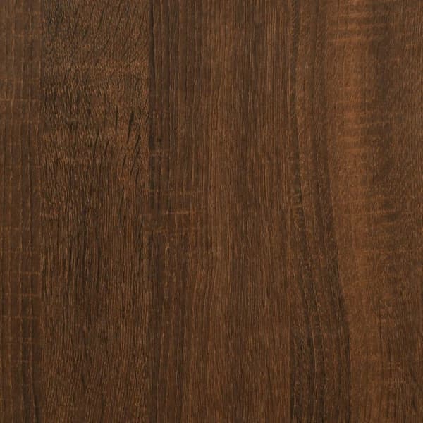 vidaXL Sidebord brun eik 33x33x34,5 cm konstruert tre