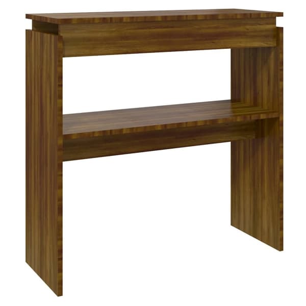 vidaXL Konsolipöytä ruskea tammi 80x30x80 cm tekninen puu