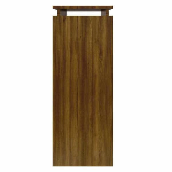 vidaXL Konsolipöytä ruskea tammi 80x30x80 cm tekninen puu