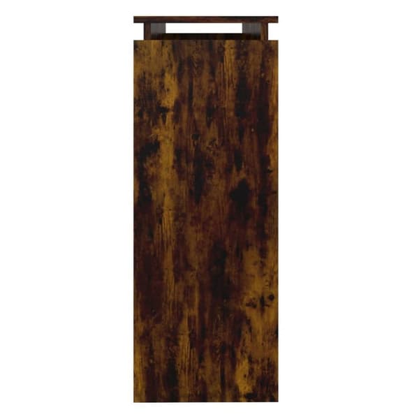 vidaXL konsolbord 102x30x80 cm konstrueret træ røget egetræsfarve