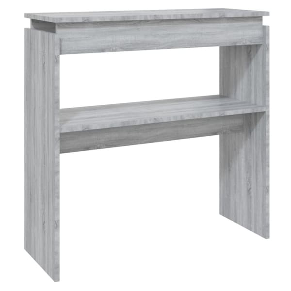 vidaXL Konsollbord grå sonoma 80x30x80 cm konstruert tre