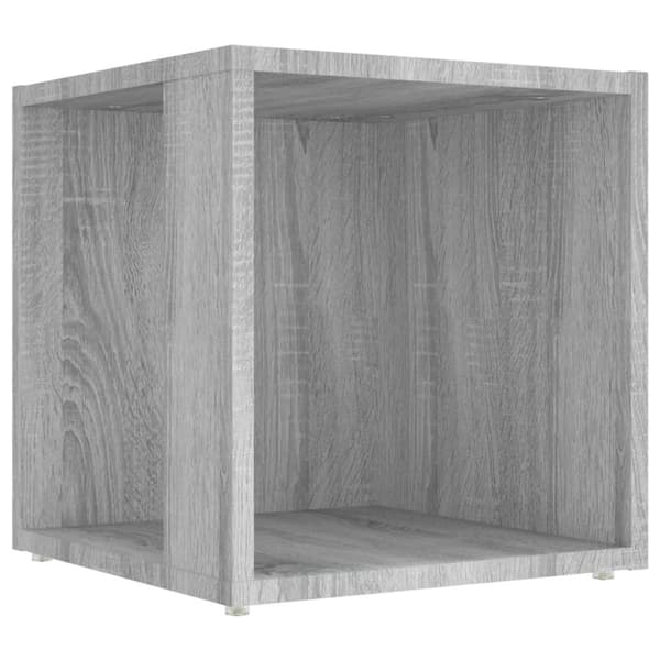 vidaXL sidebord 33x33x34,5 cm grå sonoma-eg