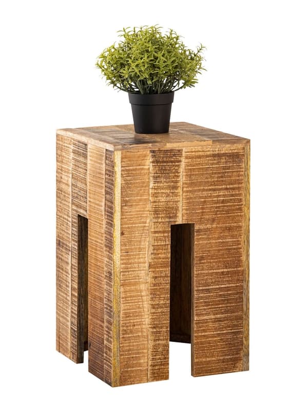 Blommor kolonnstol blommavall sidobord mango trä