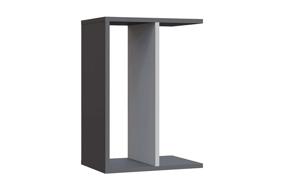 OBURUS Sidobord 29,6x63,2x44,5 cm Antracit/Vit