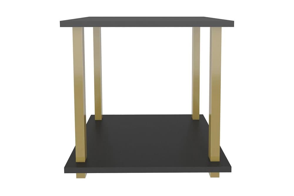 OBURUS Sidobord 35x48,2x44,6 cm Guld/Antracit