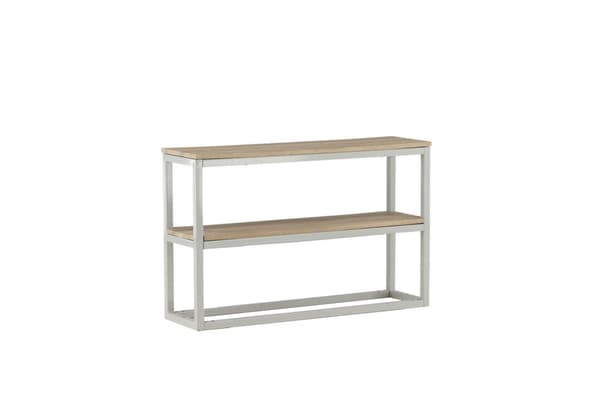 Rise konsollbord med hylle 30x110 cm aske tre dekor, grå.