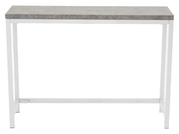 Rise avlastningsbord 30x110 cm betong dekor, vit.