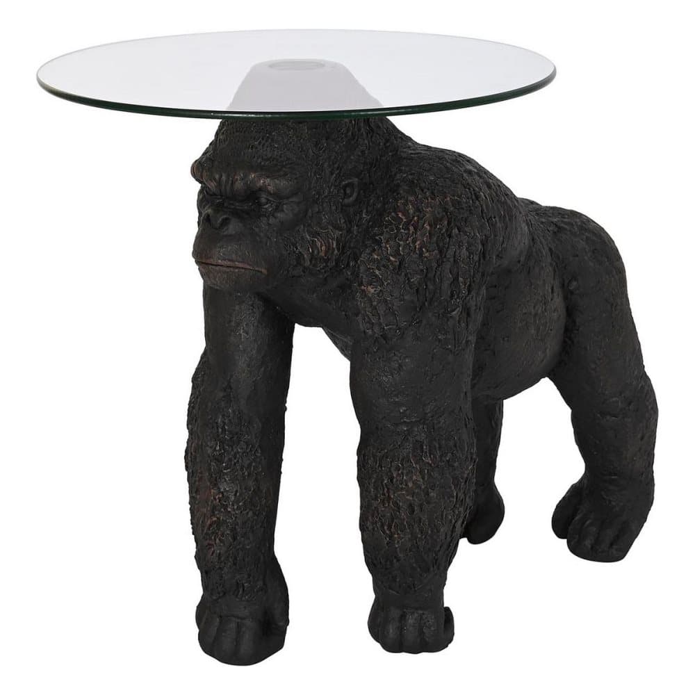 Sidobord DKD Home Decor Gorilla Glas Magnesium (75 x 45 x 57 cm)