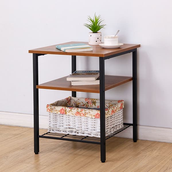 Sidobord - 45 x 45 x 56,5 cm - 3 våningar - industri