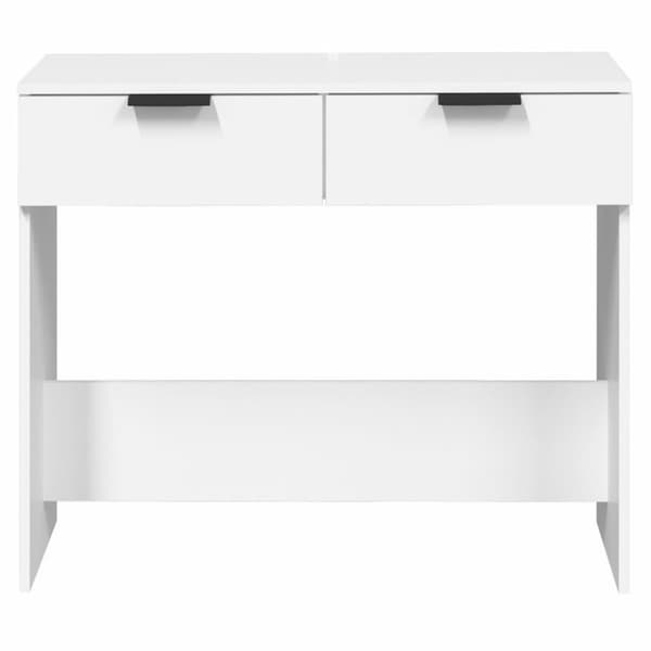 vidaXL Konsollbord hvit 90x36x75 cm konstruert tre
