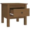 Miniatyrbild 7 av 11: vidaXL Sidobord honungsbrun 40x40x39 cm massiv furu