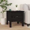 Miniatyrbilde 4 av 11: vidaXL Sidebord 2 stk svart 40x40x39 cm heltre furu