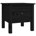 Miniatyrbilde 8 av 11: vidaXL Sidebord 2 stk svart 40x40x39 cm heltre furu