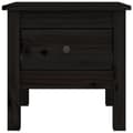 Miniatyrbilde 9 av 11: vidaXL Sidebord 2 stk svart 40x40x39 cm heltre furu