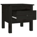 Miniatyrbilde 10 av 11: vidaXL Sidebord 2 stk svart 40x40x39 cm heltre furu