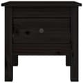 Miniatyrbilde 6 av 11: vidaXL Sidebord svart 40x40x39 cm heltre furu