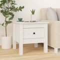 Miniatyrbilde 4 av 11: vidaXL Skjenker 2 stk hvit 40x40x39 cm heltre furu