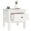 Miniatyrbilde 7 av 11: vidaXL Skjenker 2 stk hvit 40x40x39 cm heltre furu