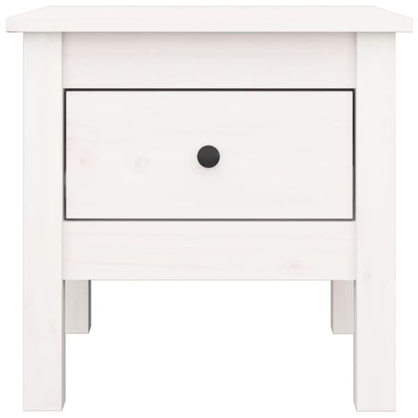 vidaXL Skjenker 2 stk hvit 40x40x39 cm heltre furu