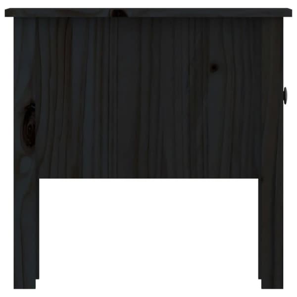 vidaXL Sidobord 2 st svart 50x50x49 cm massivt furuträ