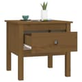 Miniatyrbilde 5 av 11: vidaXL Sidebord honningbrun 50x50x49 cm heltre furu