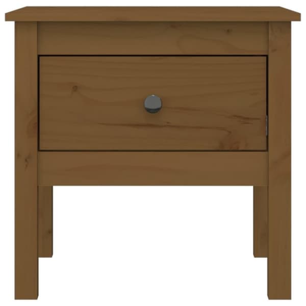 vidaXL Sidebord honningbrun 50x50x49 cm heltre furu