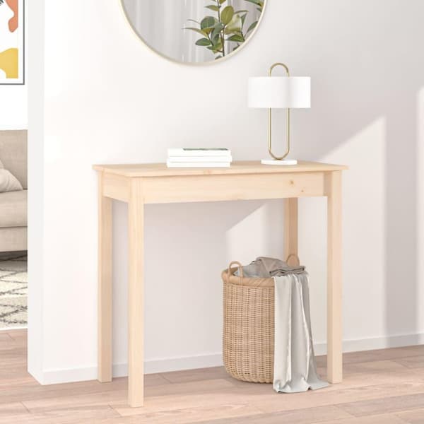 vidaXL Konsolbord 80x40x75 cm massiv furu