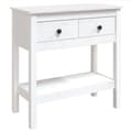 Miniatyrbilde 1 av 11: vidaXL Konsollbord hvit 75x35x75 cm heltre furu