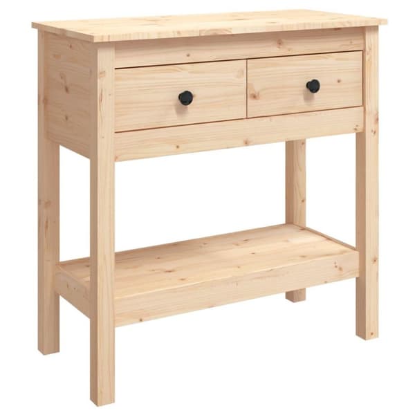 vidaXL Konsollbord 75x35x75 cm heltre furu