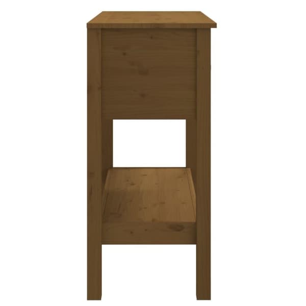 vidaXL Konsolbord honungsbrun 75x35x75 cm massiv furu