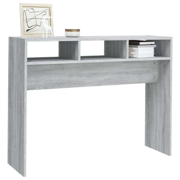 vidaXL Konsollbord grå sonoma 105x30x80 cm konstruert tre