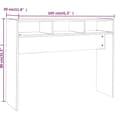 Miniatyrbilde 7 av 9: vidaXL Konsollbord grå sonoma 105x30x80 cm konstruert tre