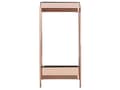 Miniatyrbilde 4 av 6: Sidebord Kobber Herdet glassplate Metallben 29 x 29 cm Hylle Oppbevaring Blank finish Glamourøs stil Moderne