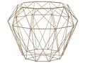 Miniatyrbilde 4 av 7: Sidebord Lyst tre Gull Metall Avtakbar topp Geometrisk form Innredning Stue Soverom Moderne Industriell Glamour