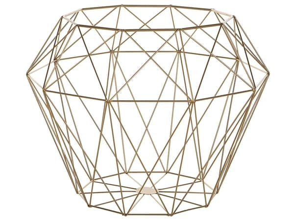 Sidebord Lyst tre Gull Metall Avtakbar topp Geometrisk form Innredning Stue Soverom Moderne Industriell Glamour