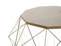 Miniatyrbilde 5 av 7: Sidebord Lyst tre Gull Metall Avtakbar topp Geometrisk form Innredning Stue Soverom Moderne Industriell Glamour